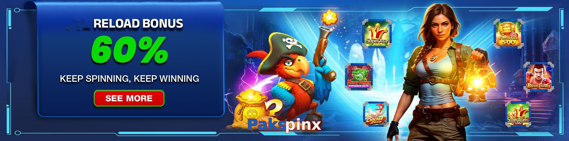 Pakspinx game app for Pakistan players